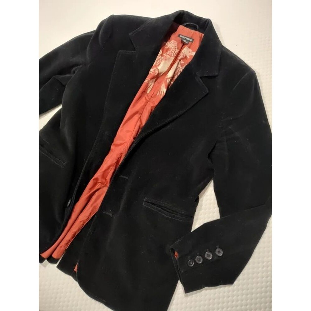 Guess premium men's corduroy style vintage Y2K black tailored blazer S